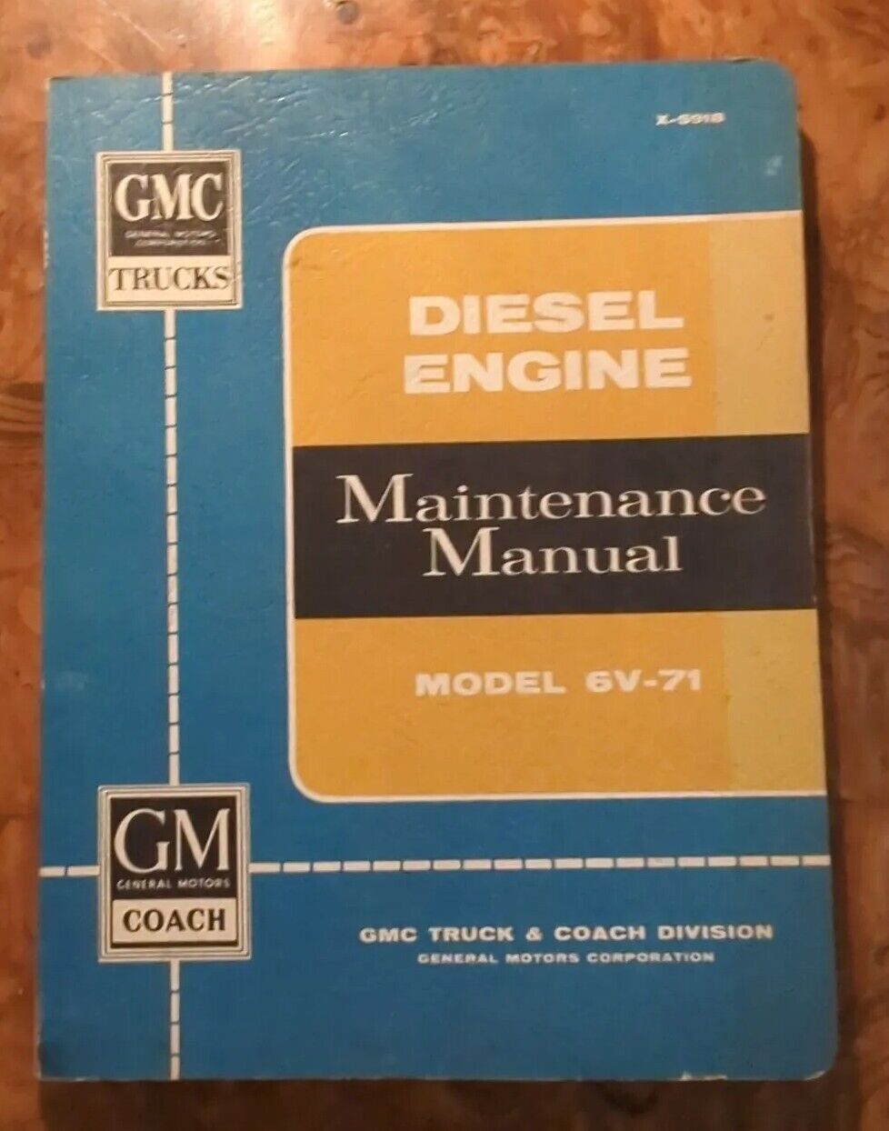 1959 GMC MODEL 6V - 71 DIESEL ENGINE MAINTENANCE / SHOP MANUAL 