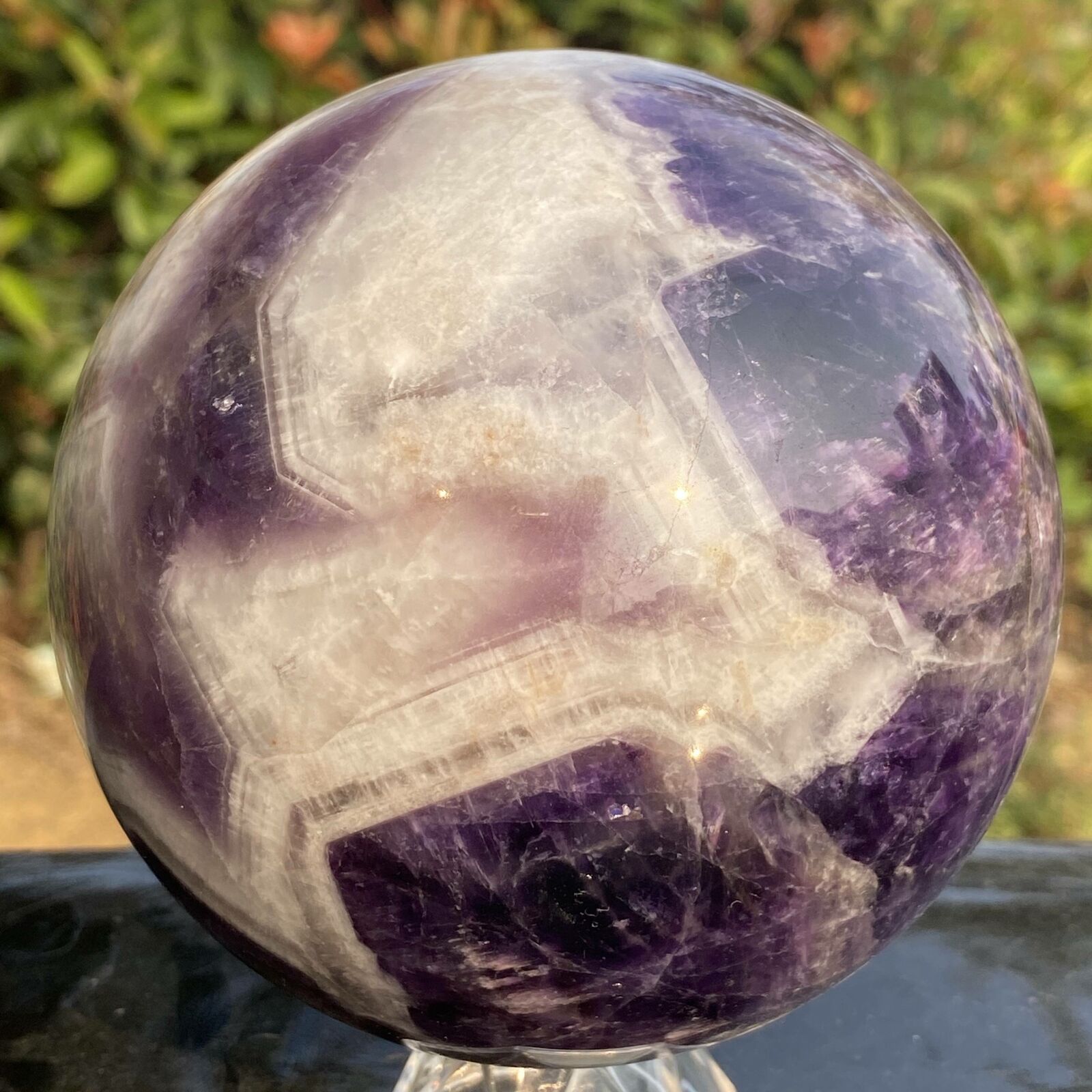 1800g Rare High Quality Purple Dream Amethyst Quartz Crystal Sphere Healing Ball