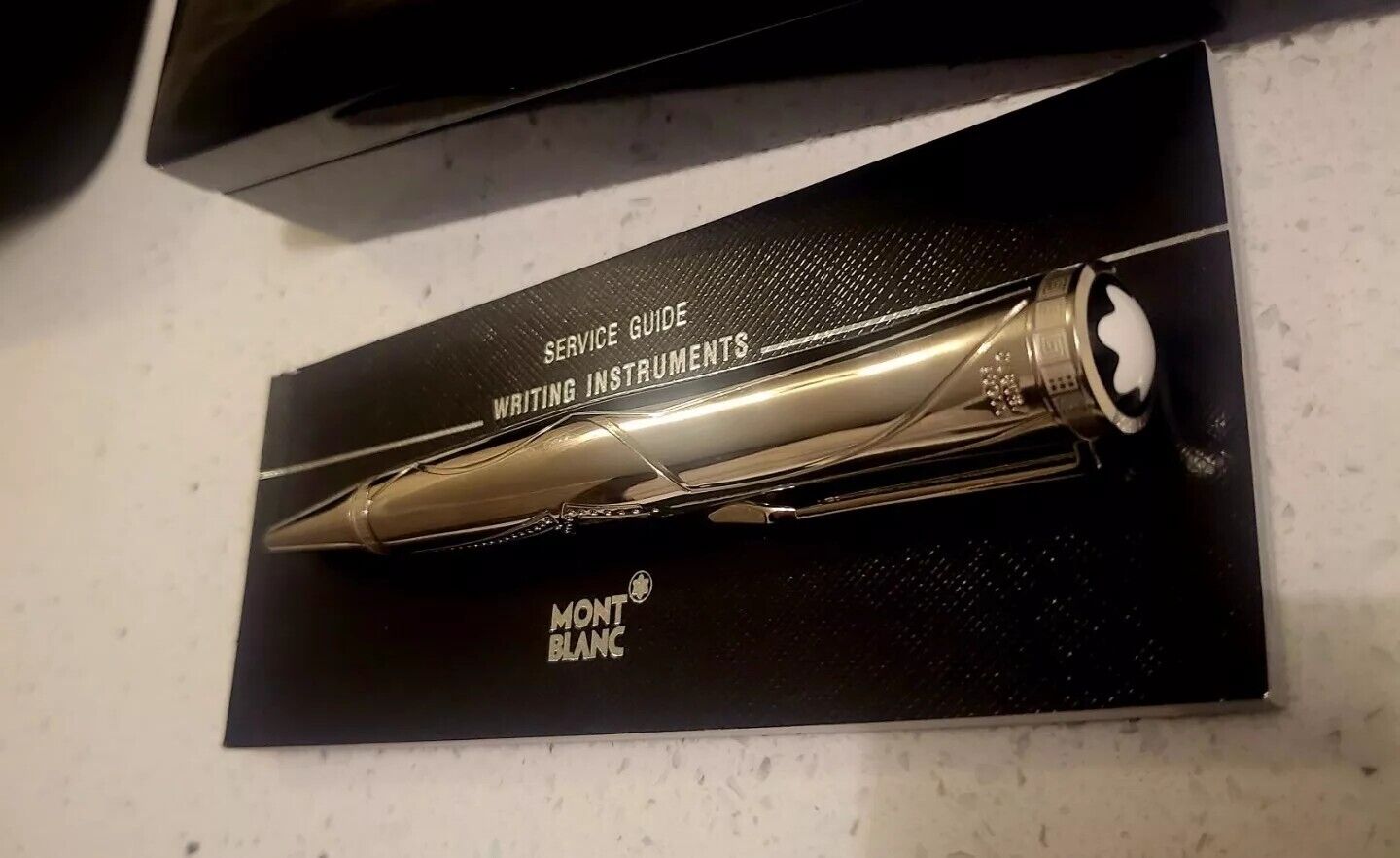 MONTBLANC - LIMITED EDITION GRAND WRITERS STERLING SILVER BALLPOINT PEN 