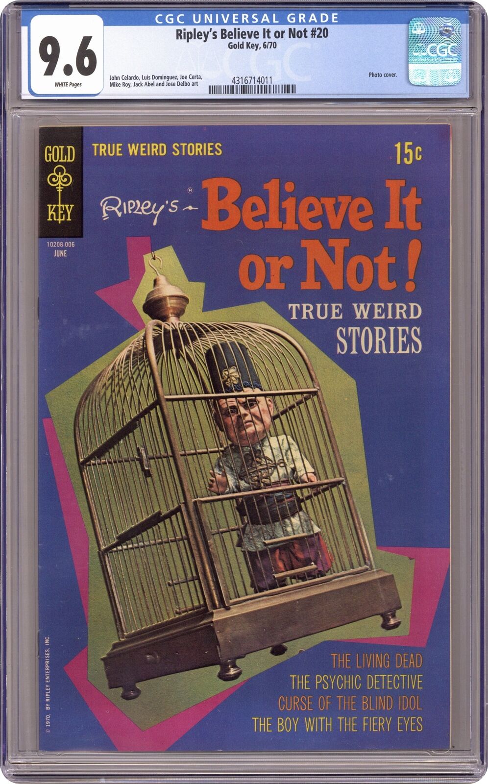 Ripley's Believe It or Not #20 CGC 9.6 1970 4316714011