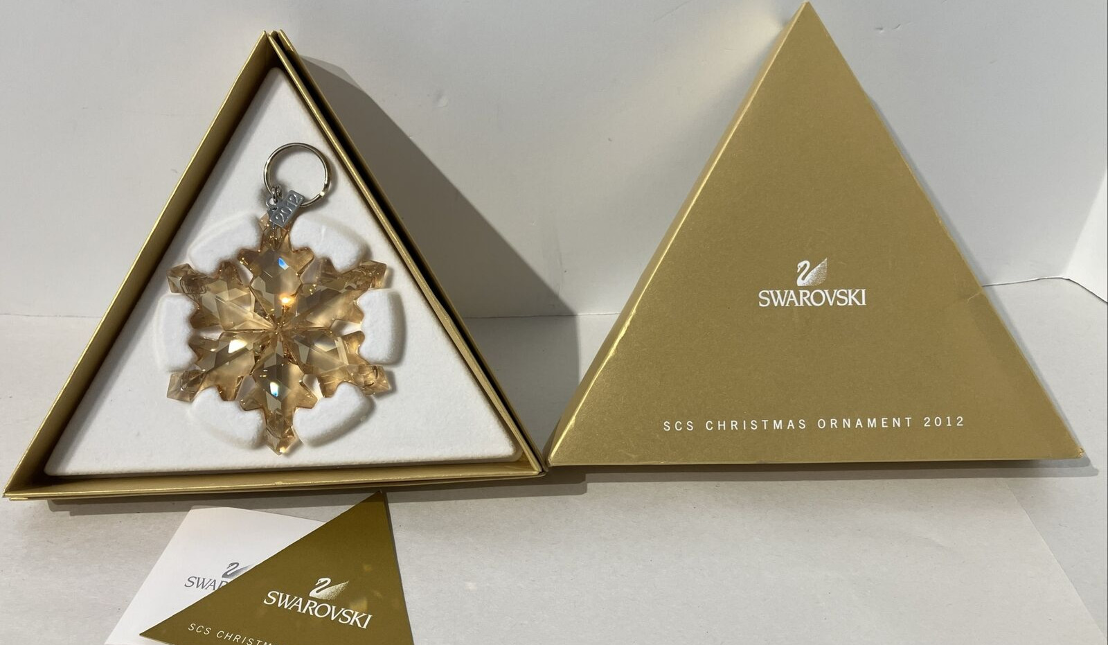 Swarovski 2012 GOLD Annual Ornament SCS 1139970