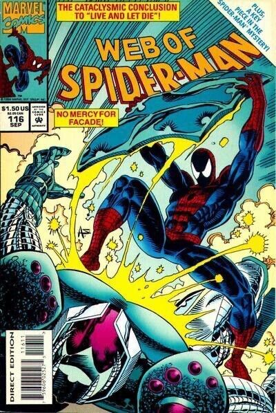 Web of Spider-Man (1985) #116 (9/1994) VF+ Stock Image