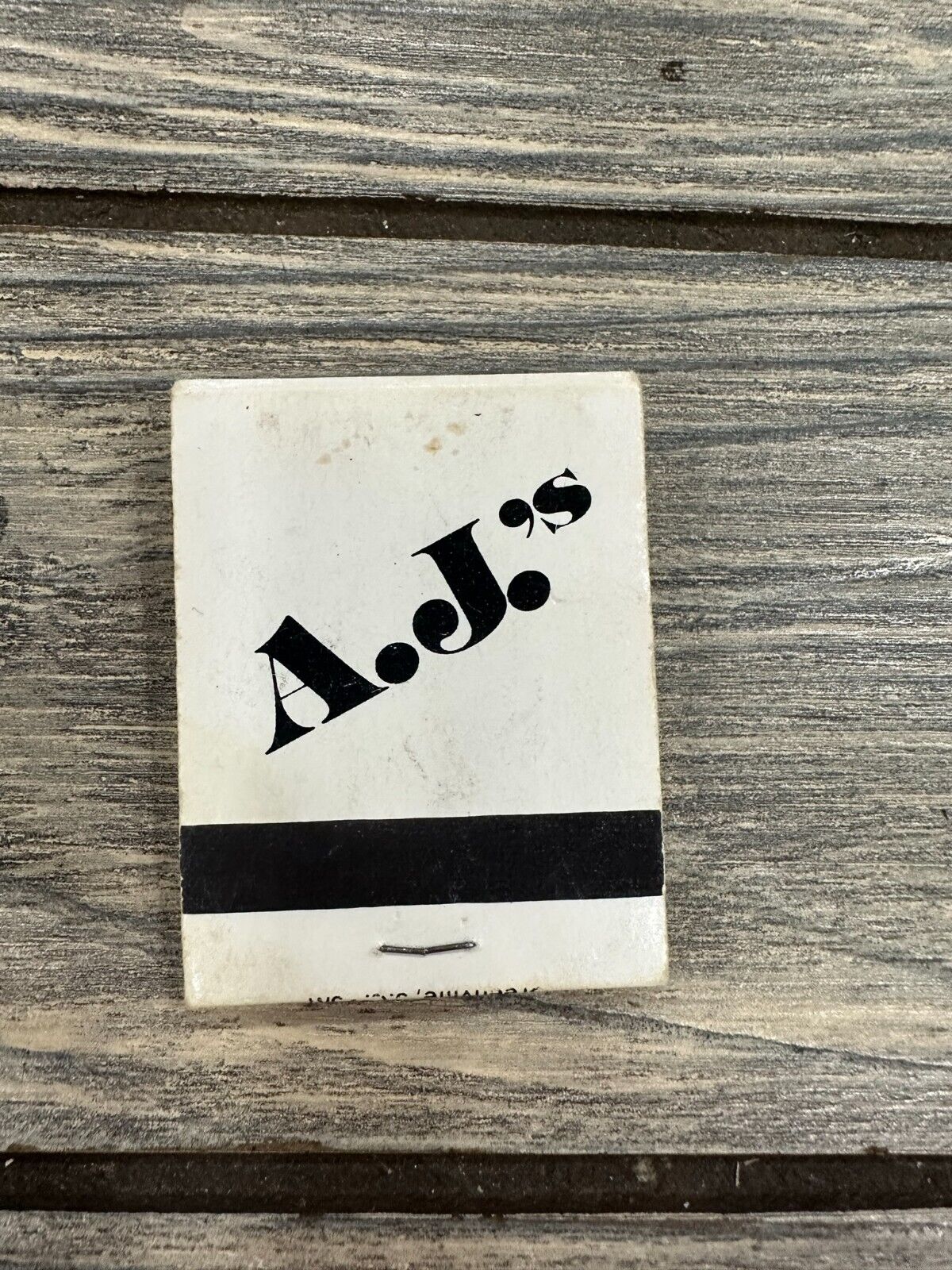 Vintage AJ's  Matchbook Advertisement