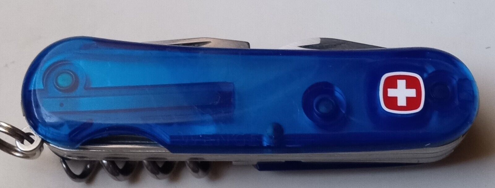 Wenger Delemont Swiss Army Knife Rare Transparent Blue