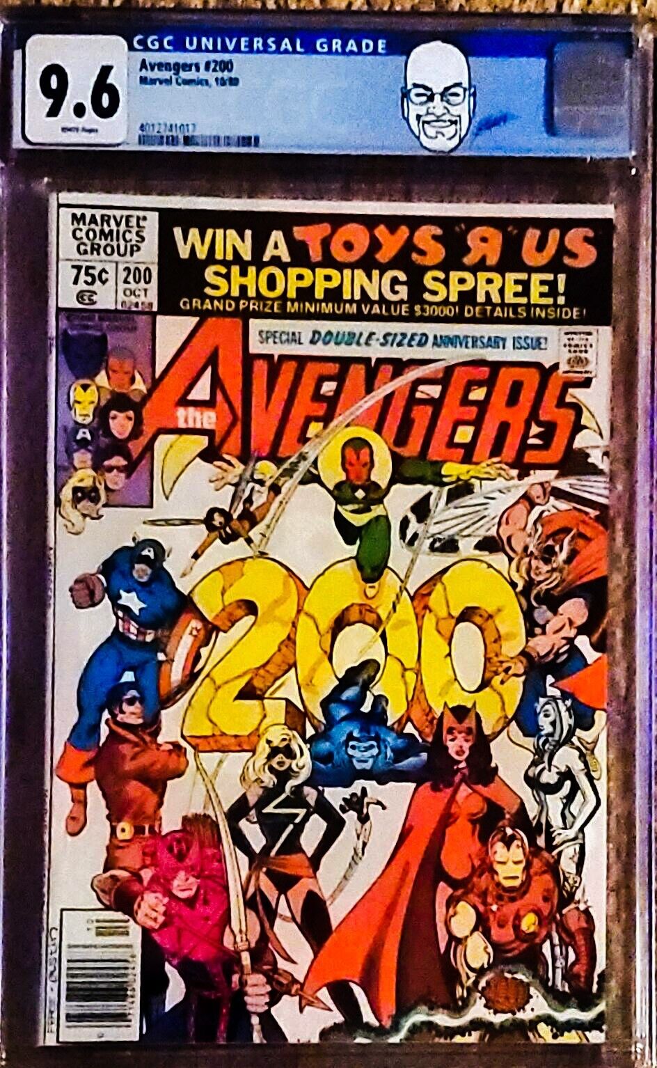 AVENGERS #200 10/80 CGC 9.6 Special Double-sized Anniversary Issue Pérez Label