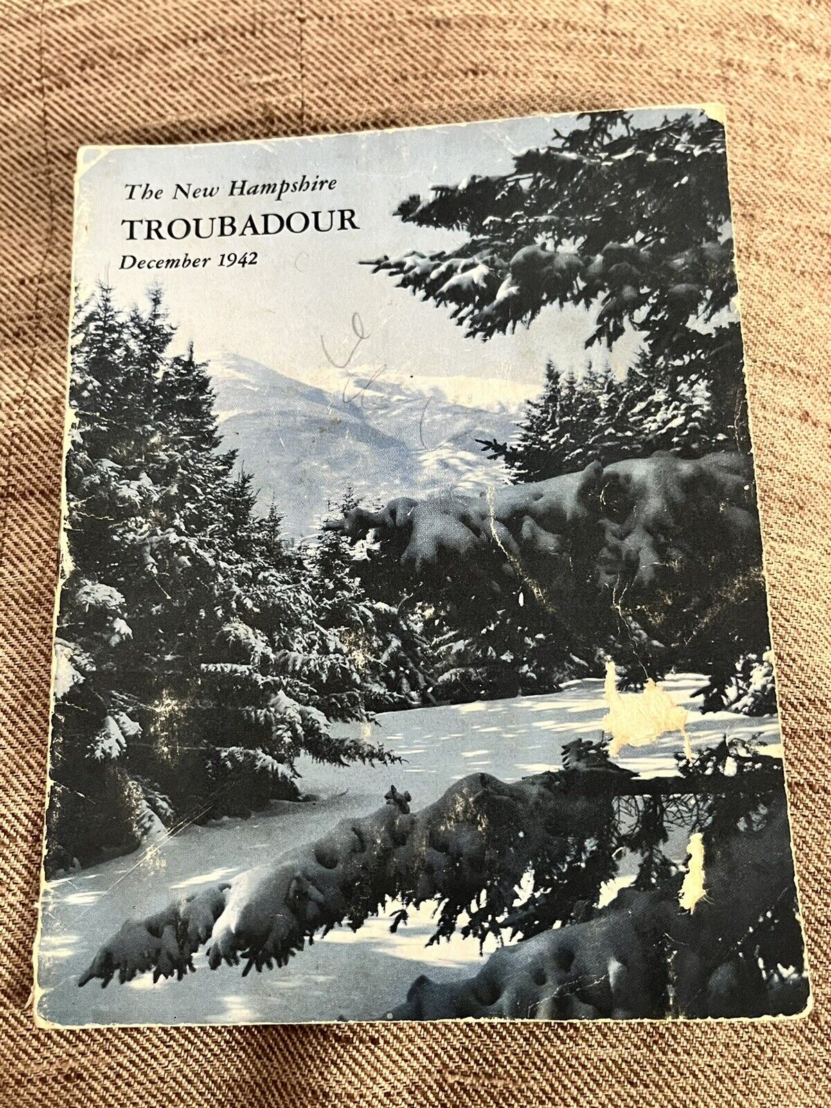 new hampshire troubadour 1942 Antique Book