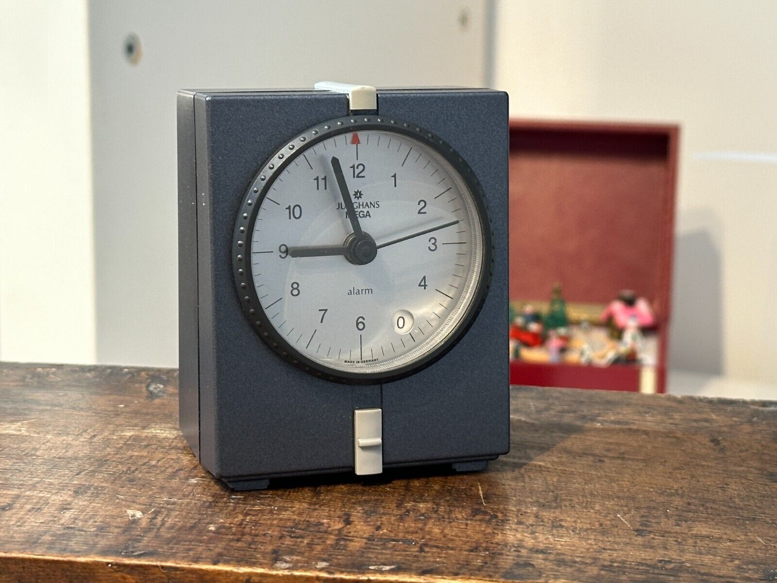 Junghans Mega desk clock alarm radio control vintage working condition