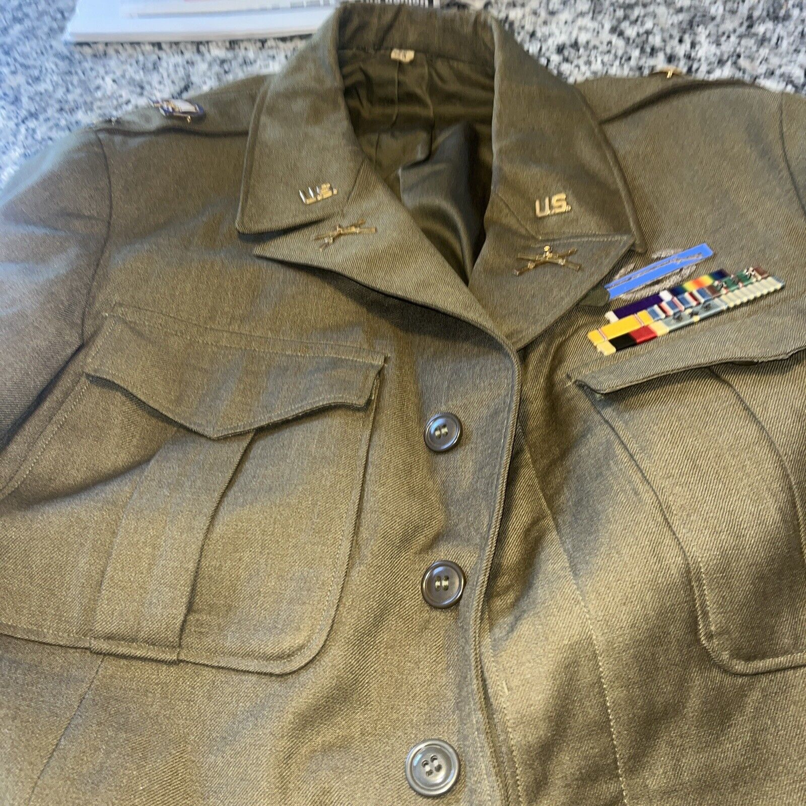3 War US Colonel Ike Jacket 3rd Division