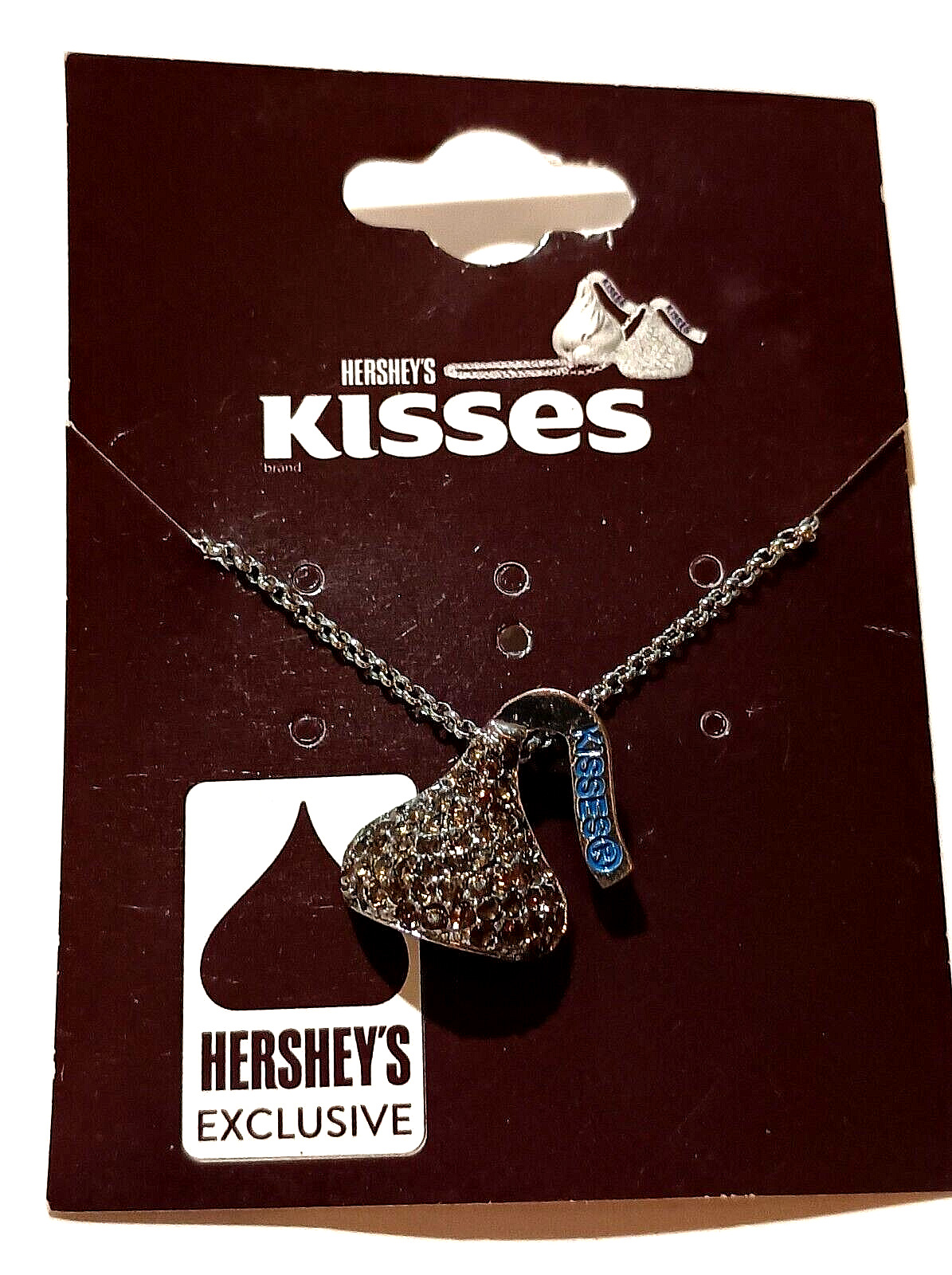 Hershey's Kisses Exclusive Candy Shaped Necklace & Pendant Jewelry New NOS MOC