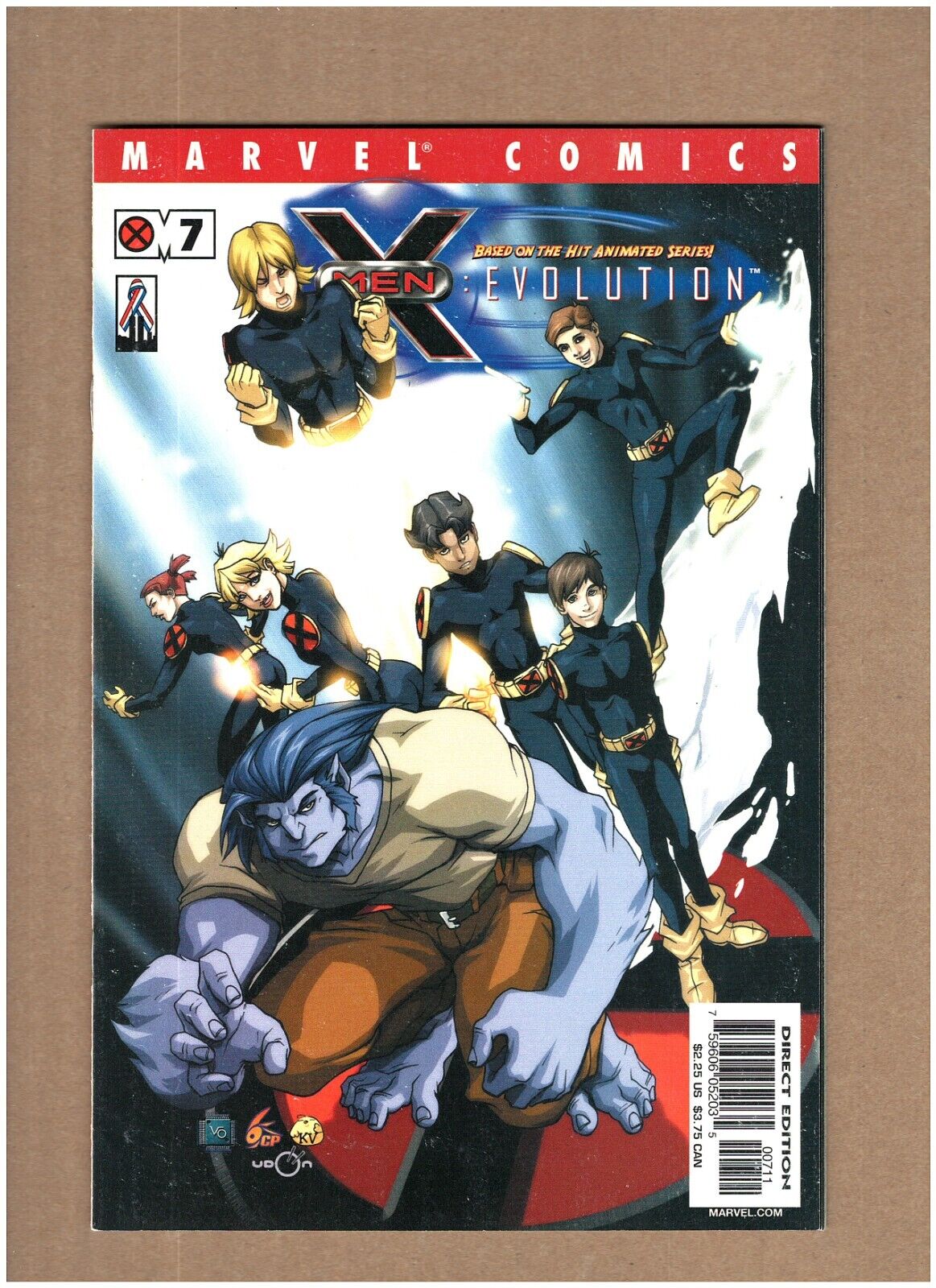 X-Men: Evolution #7 Marvel Comics 2002 Animated Series Rogue Wolverine NM- 9.2