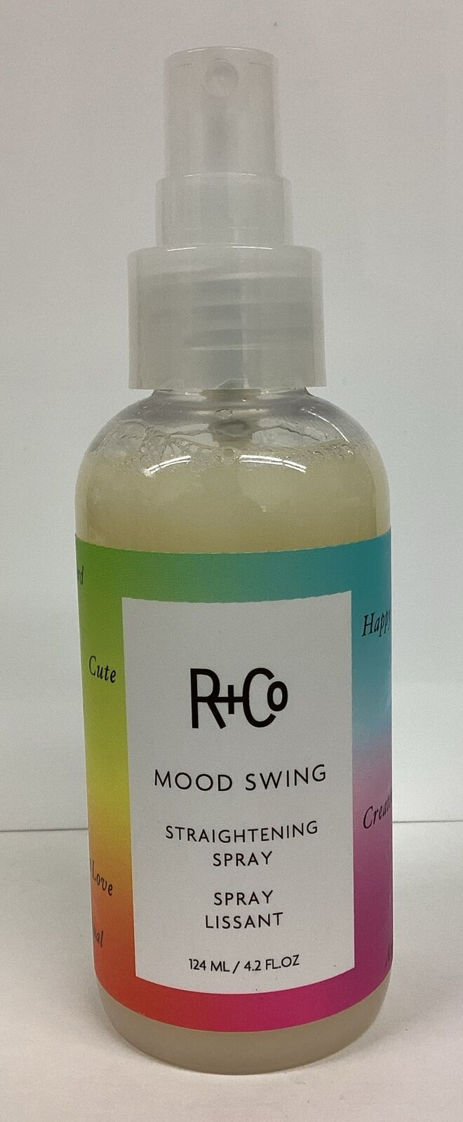 R+Co Mood Swing Straightening Spray 4.2oz  as pictured