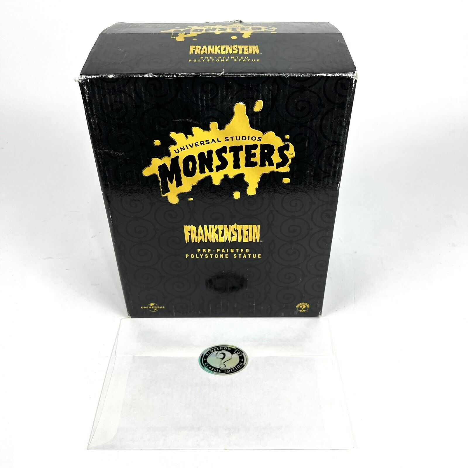 Frankenstein Polystone Statue Universal Studios Monsters Sideshow 1999 Rare COA