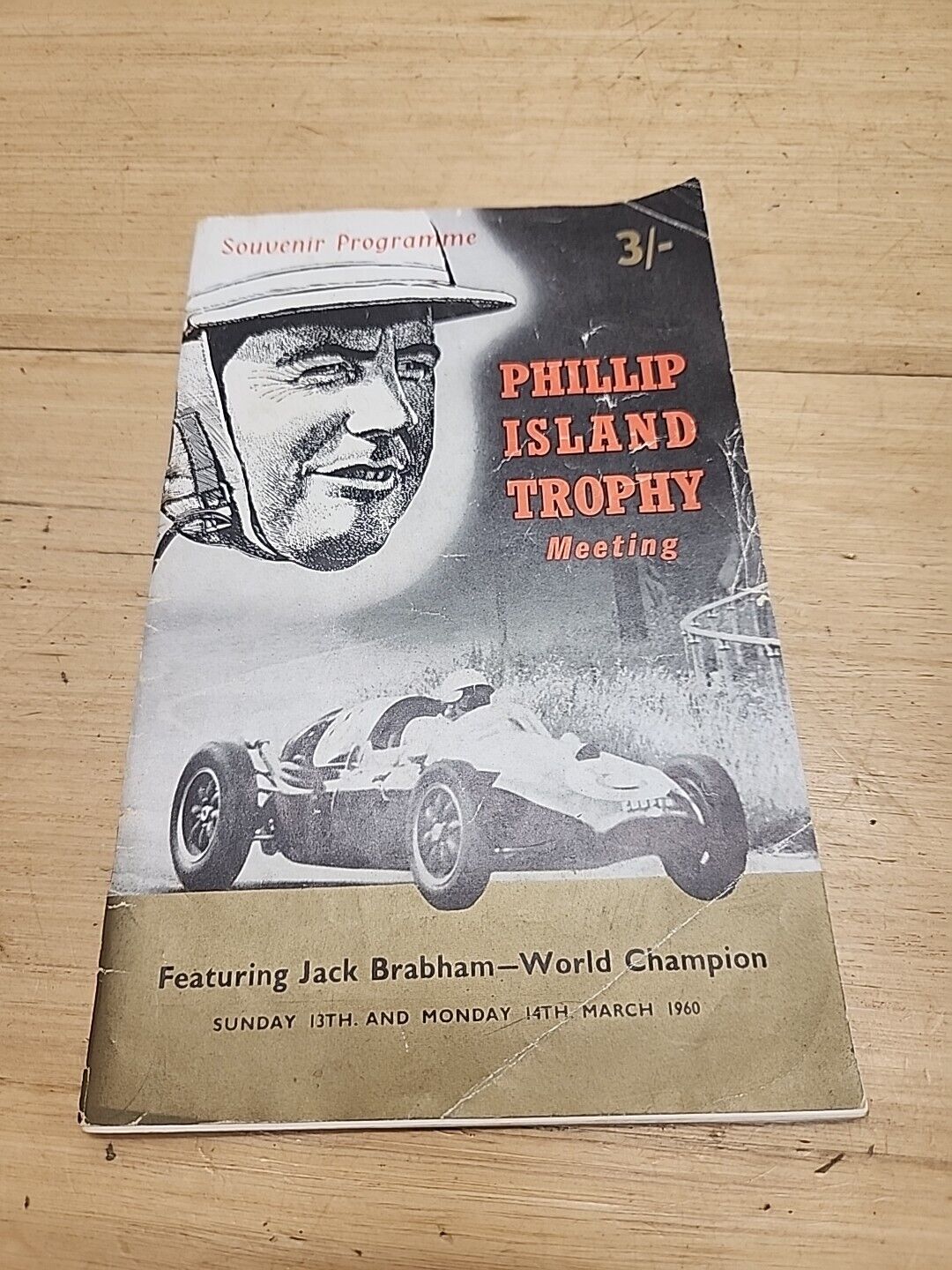  Rare vintage Phillip Island Race Programme 1969 Jack  Brabham   F1