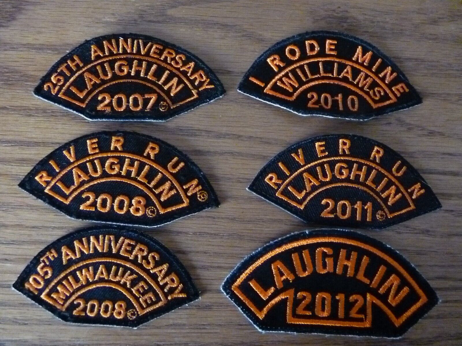 6 Vintage Harley Davidson Motorcycle Patches
