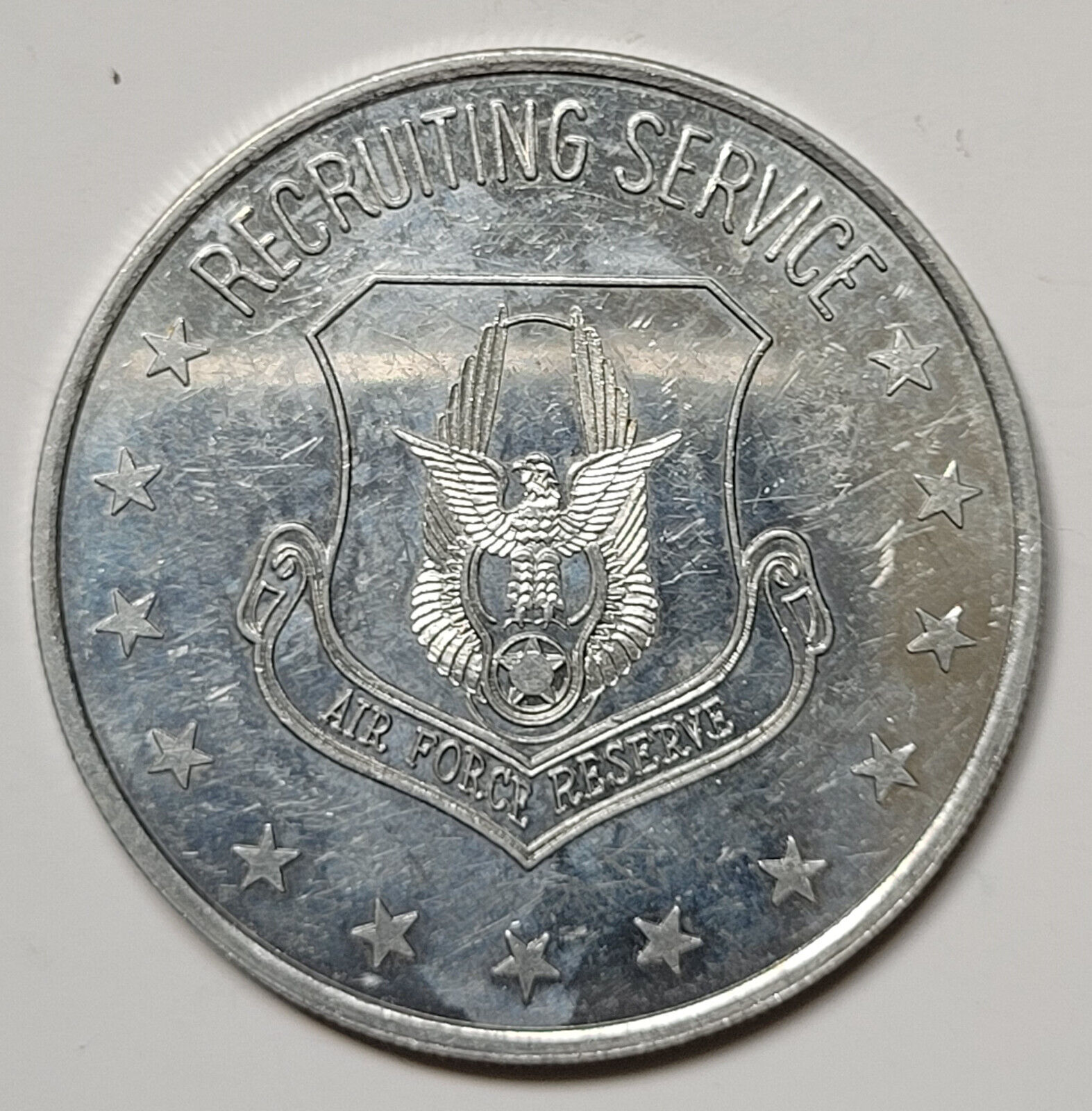Air Force Reserve Recruiting Service Excellence in the 80s Plastic Token Coin