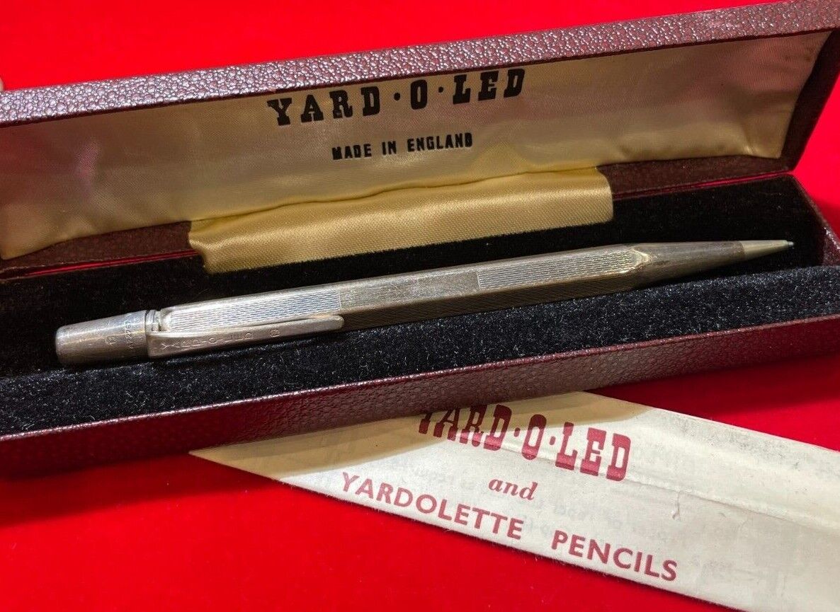 Vintage 'Yard O Led' Solid Sterling Silver Pencil Aristocrat Model Original Box