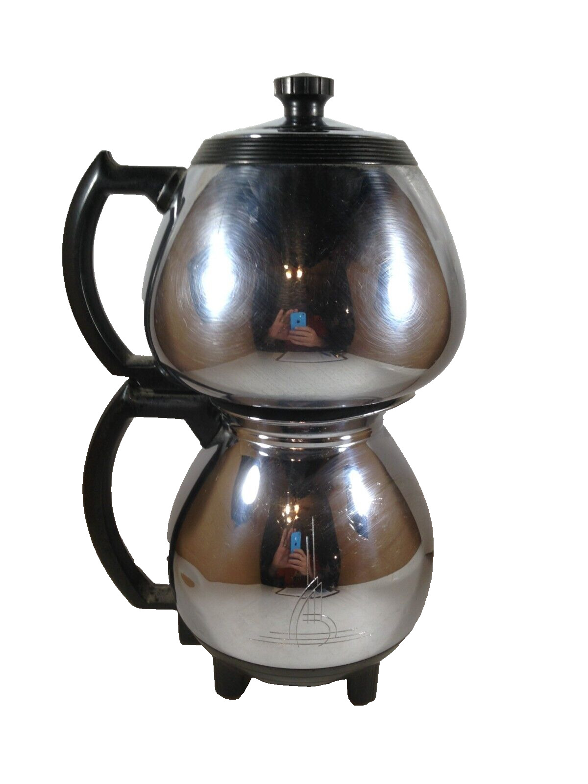 Vintage Sunbeam Coffeemaster Double Bubble Vacuum Percolator C30A No Cord