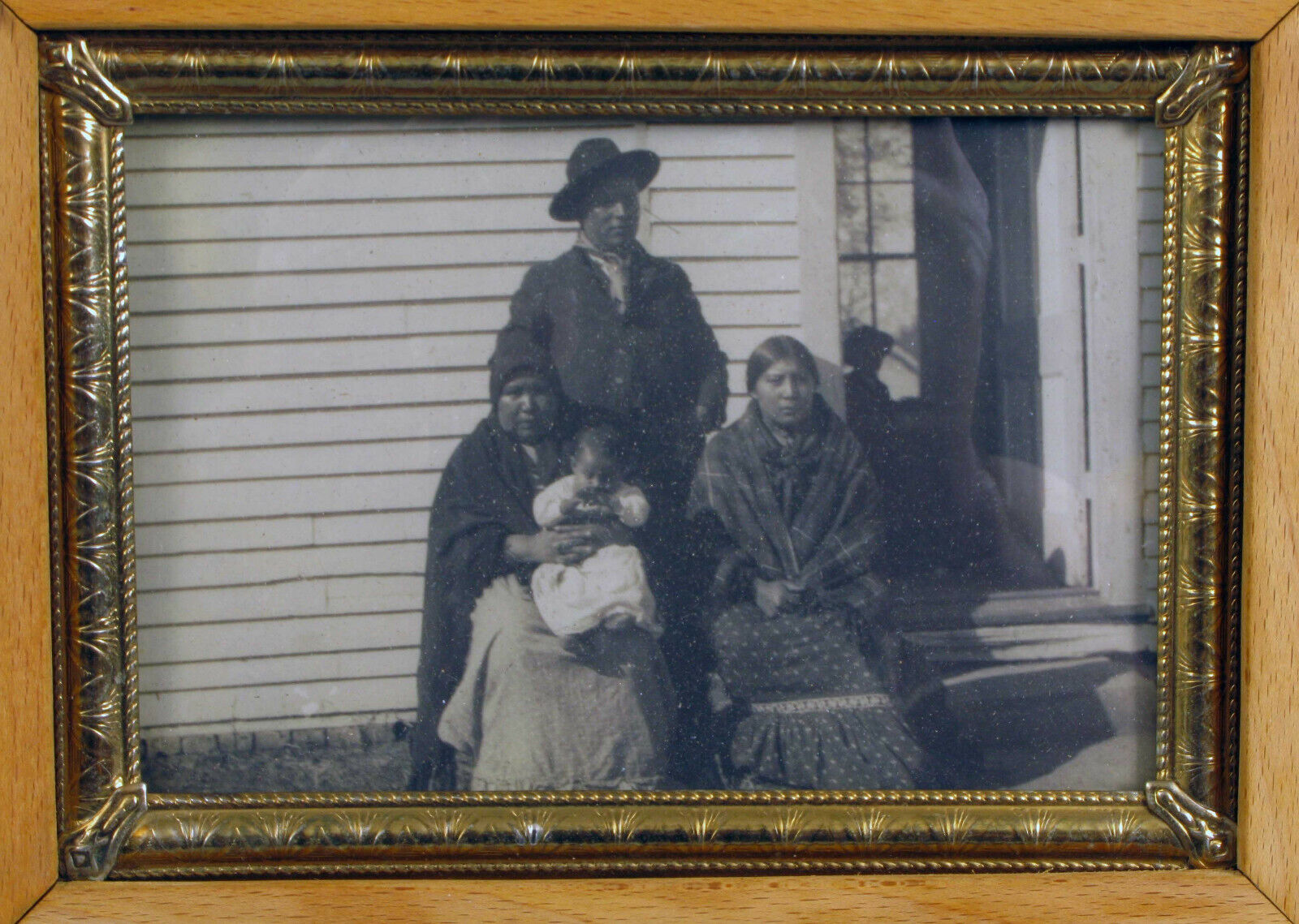 HARMON PERCY MARBLE VINTAGE PHOTOGRAPH NATIVE AMERICAN SIOUX FAMILY RARE 