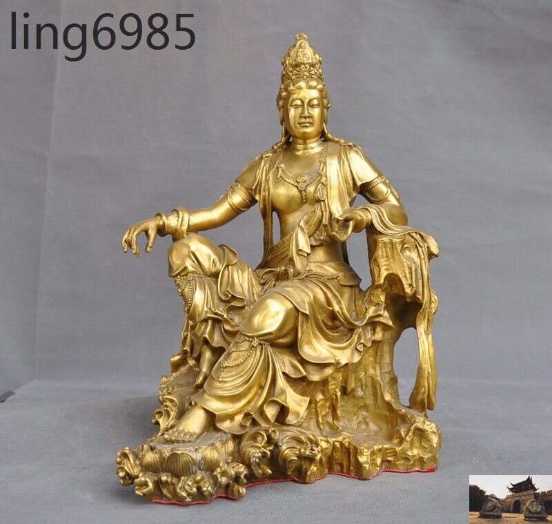 Tibet Buddhism temple brass Tara goddess freedom Kwan-Yin GuanYin buddha statue