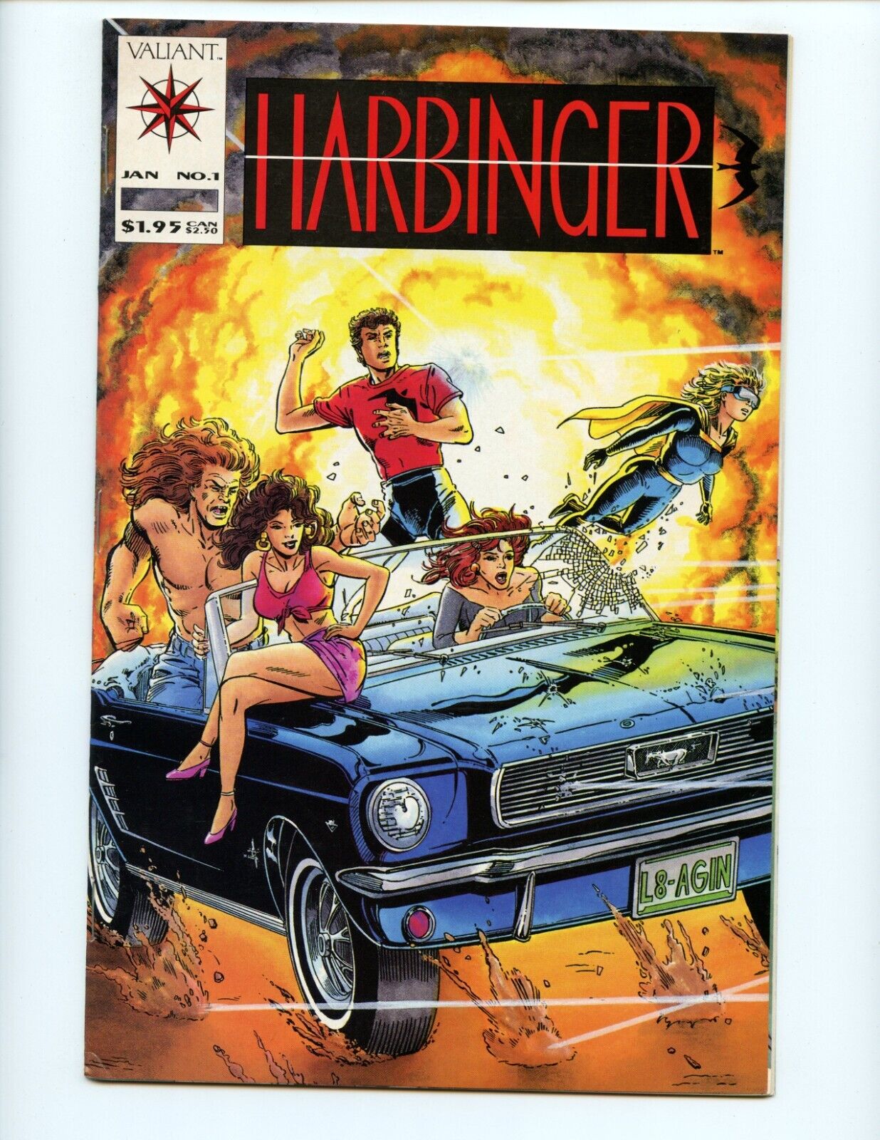 Harbinger #1 Comic Book 1992 VF/NM Cupon Intact 1st Team App Comics Key