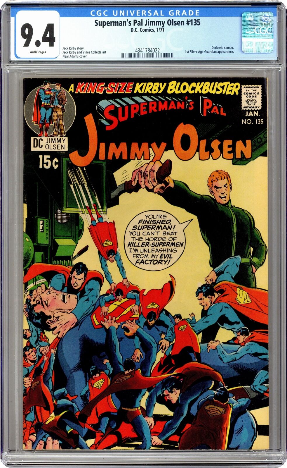 Superman's Pal Jimmy Olsen #135 CGC 9.4 1971 4341784022