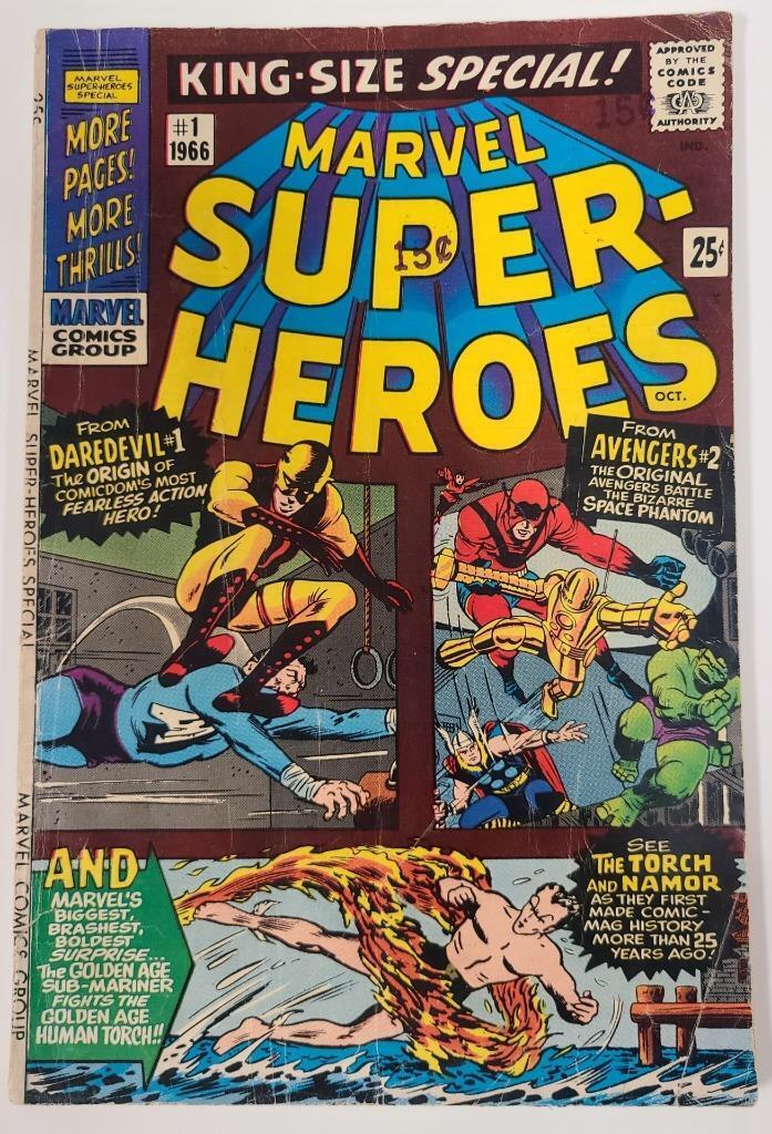 Marvel Super-Heroes #1 King-Size Special Comic Book VG