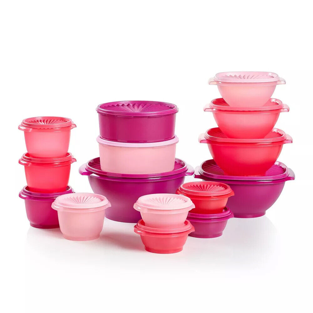 Tupperware Servalier Heritage Get It All In Complete 30 Pc Set - Multiple colors