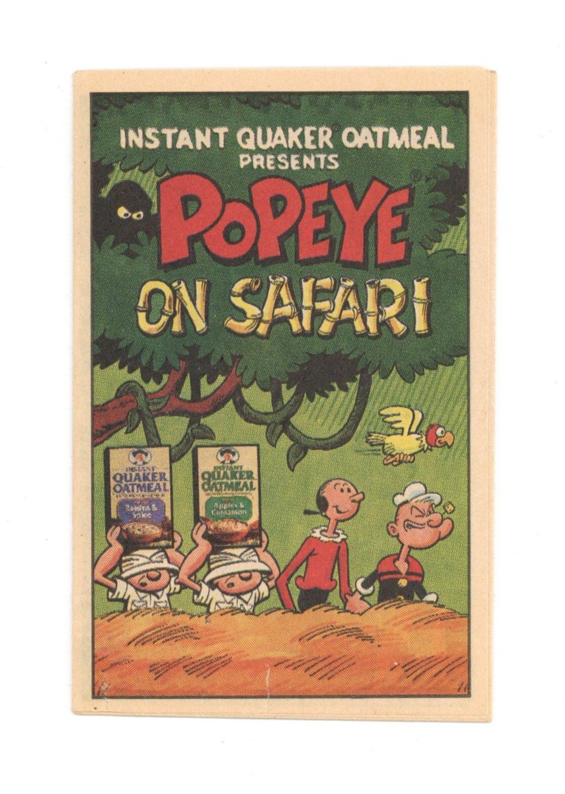 Popeye Quaker Cereal Premium #2 FN 6.0 1989