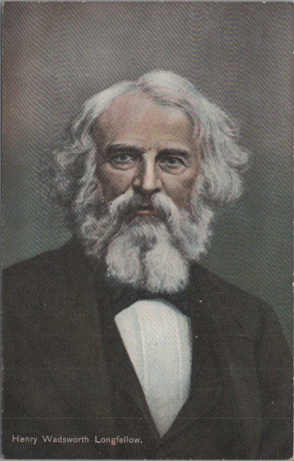Postcard Writer and Author Henry Wadsworth Longfellow Poet