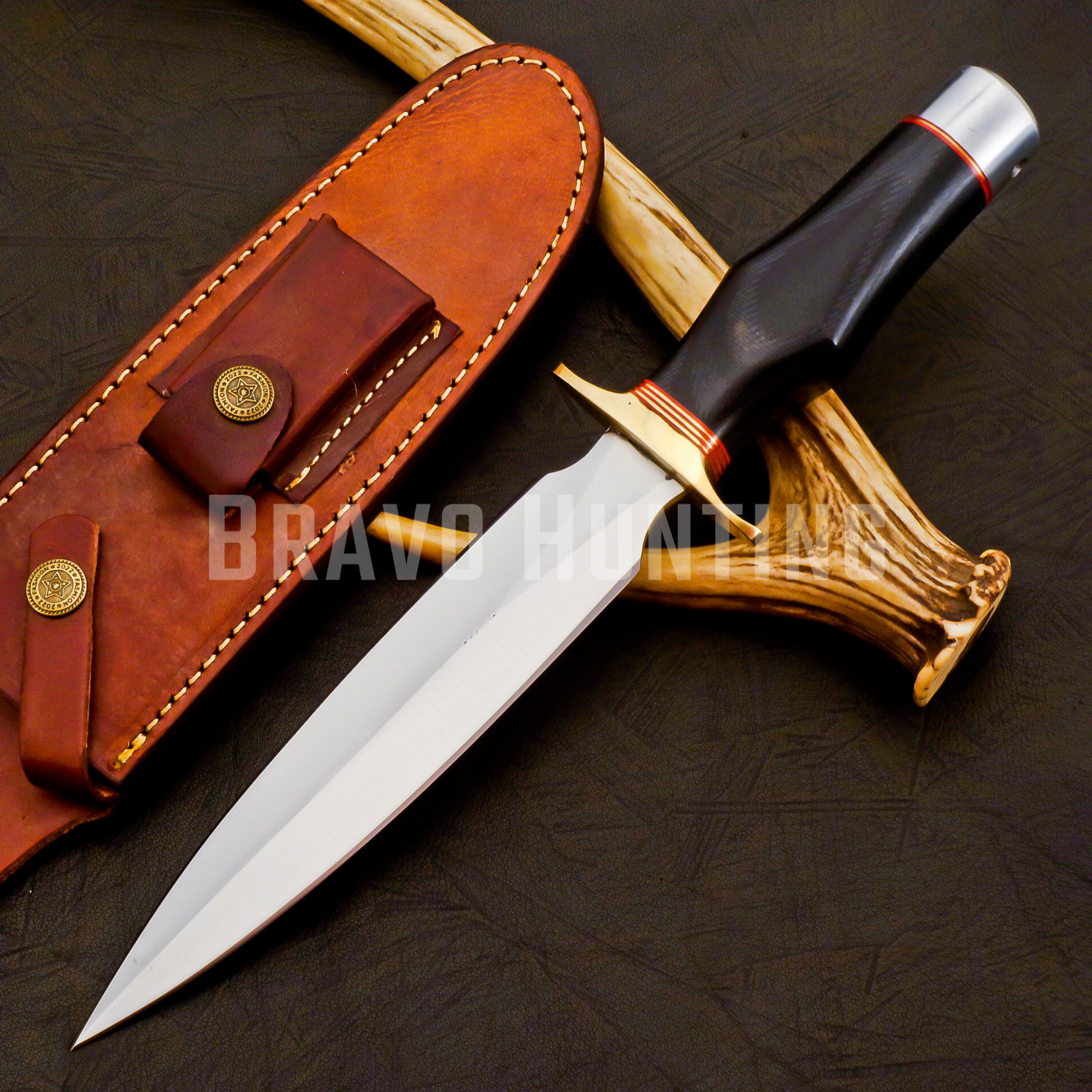 Handmade Randall Model 2 Style Steel Hunting Dagger, Bowie knife, Tactical Knive