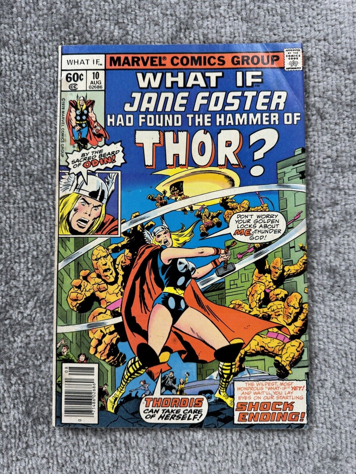 What If 10 1st Jane Foster as Thor MCU Raw Copy 1978 KEY ISSUE Thordis Marvel
