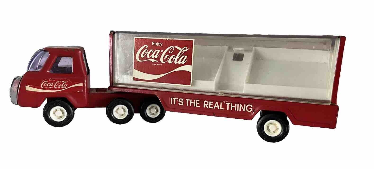 Vintage 1970s Buddy L Die Cast Coca-Cola Truck & Trailer Toy