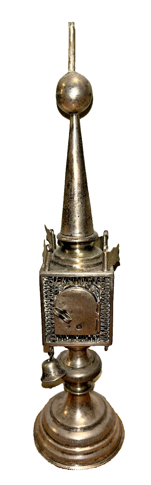 Spice Tower Havdalah Silver Antique Russian 84 Marked Jewish Judaica Look