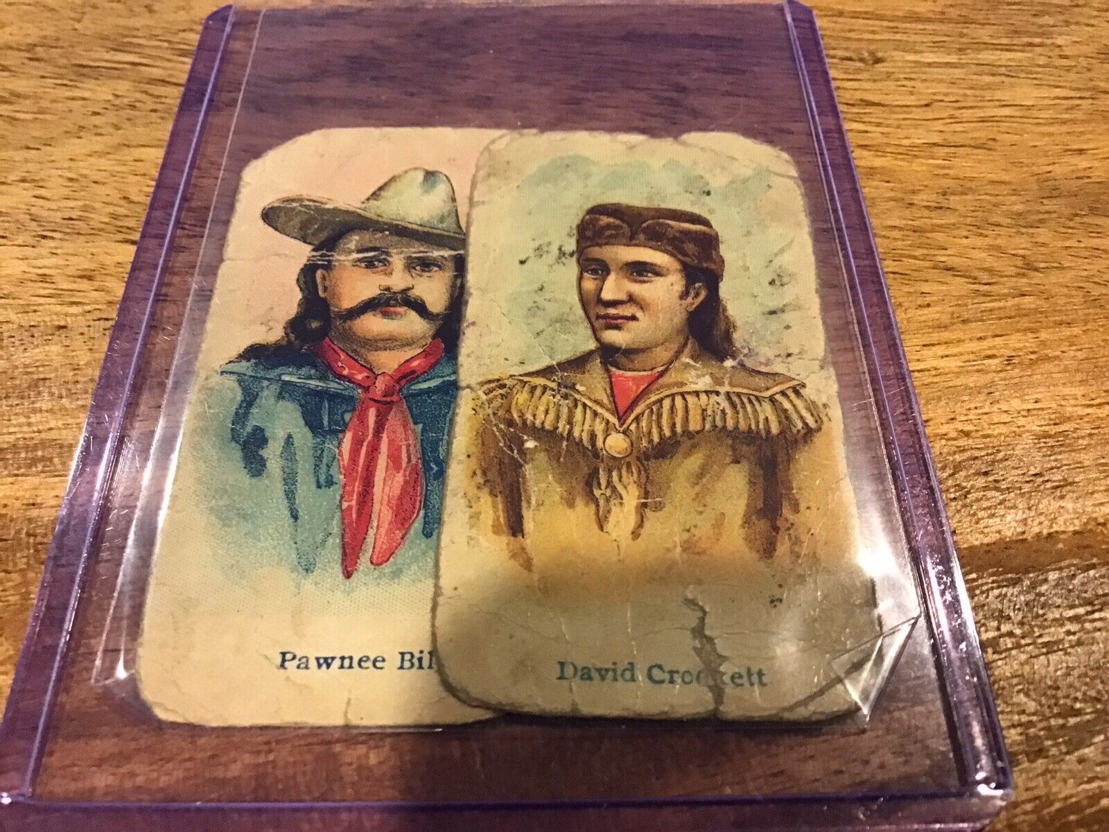 1910 American Caramel WILD WEST CARAMELS -David Crockett & Pawnee Bill