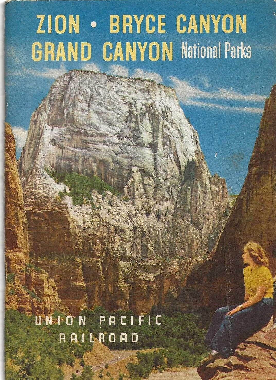 Vintage Union Pacific Railroad TRAVEL BOOKLET PROGRAM - 1950’s Zion,Brice Canyon
