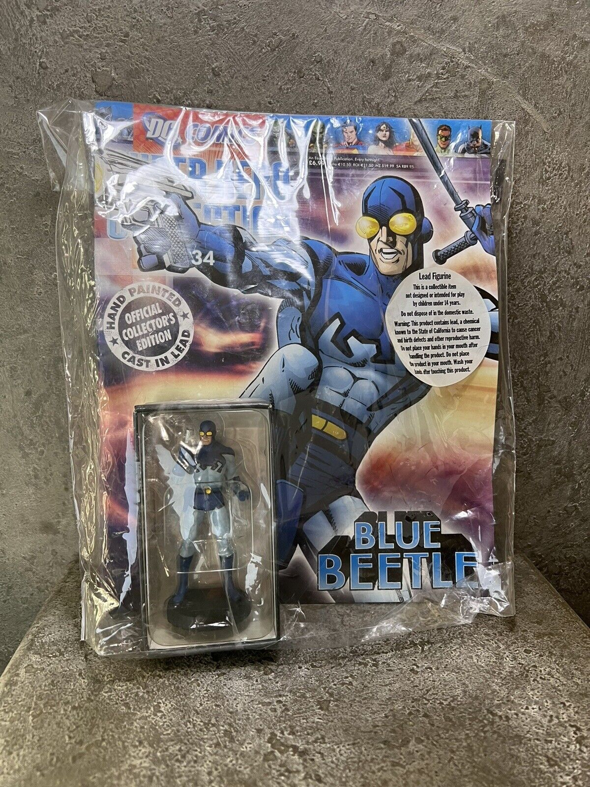 Eaglemoss DC Super Hero Blue Beetle. Lead Figurine  NOS #34