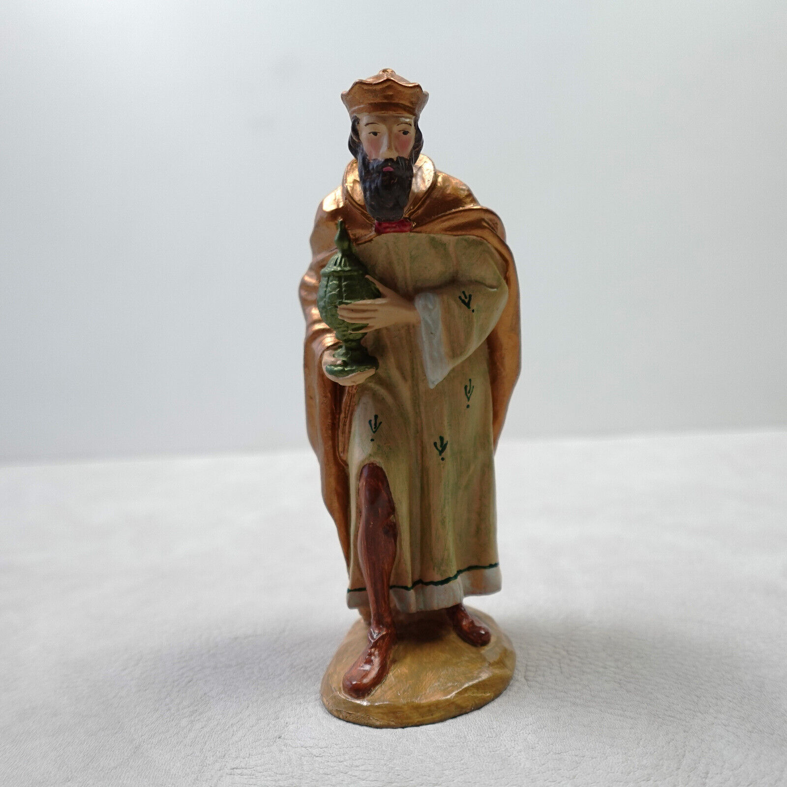 ANRI Kuolt Italy Nativity King Wise Man Carved Christmas Vtg Magi