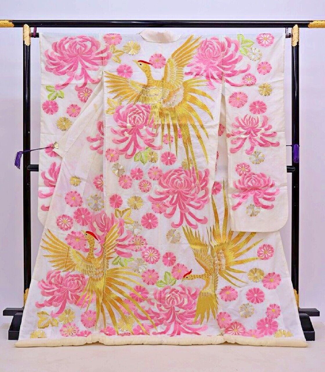 Japanese Kimono Uchikake Wedding Pure Silk japan 1567