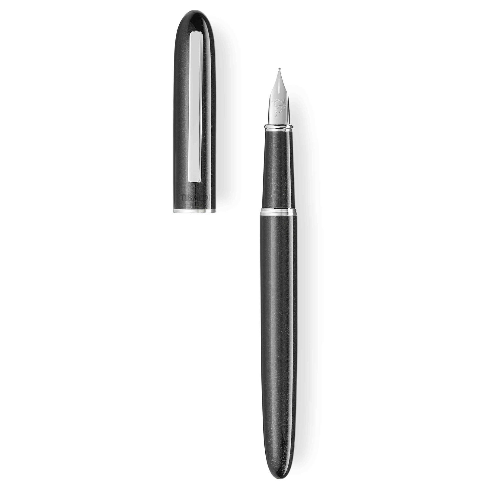Tibaldi by Montegrappa Fountain Pen D26 Shiny Black Brass, Medium Nib 237-FPM