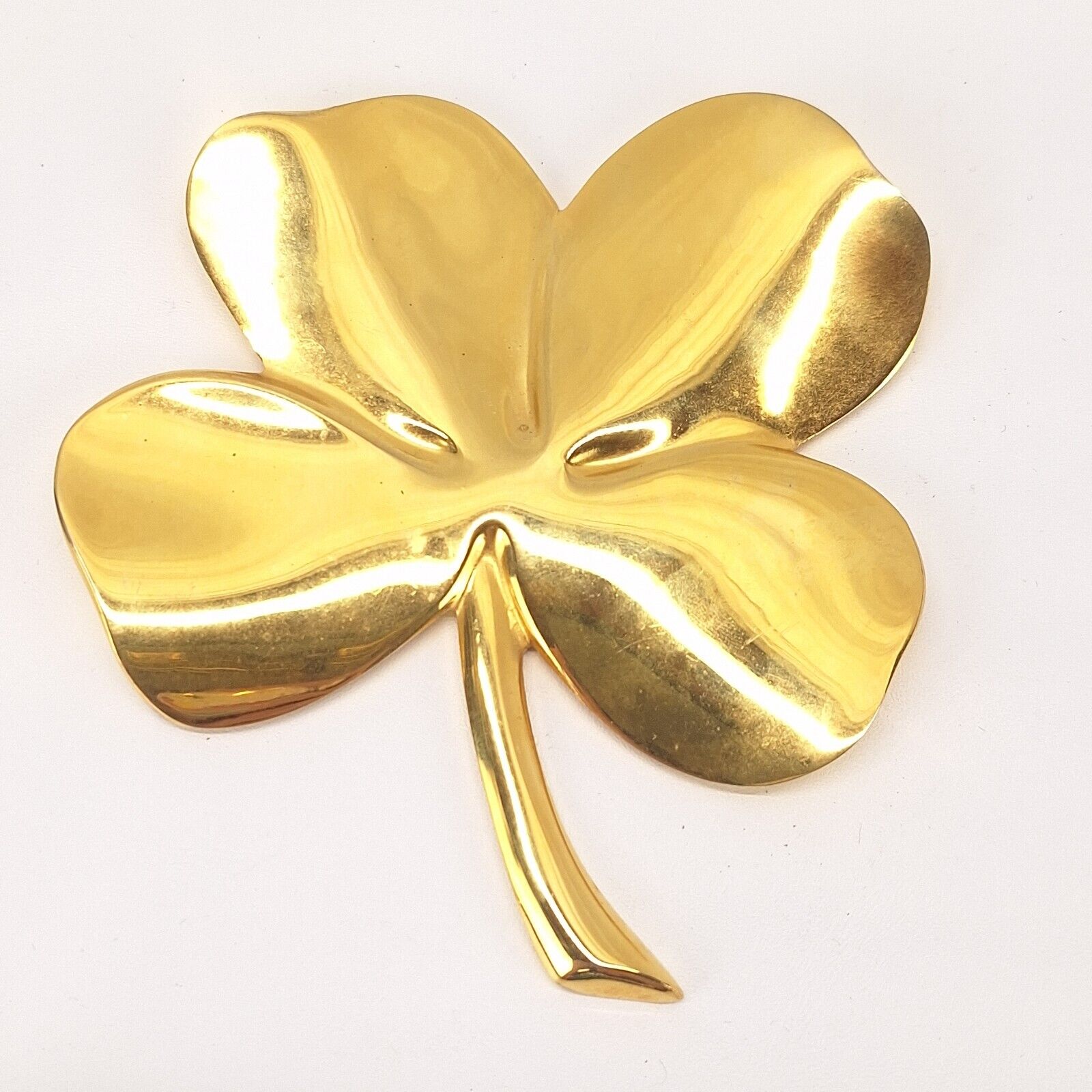 Vintage Gerity Four Leaf Clover Paperweight- 4.5\