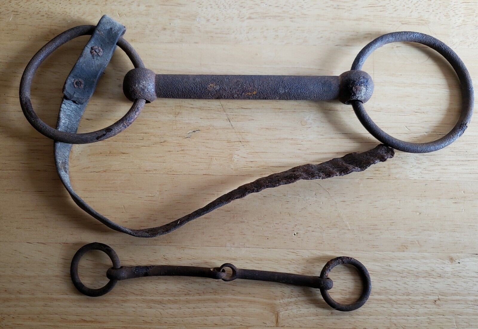 Bridle Bit Vintage Antique hand forged Western American horse tack.