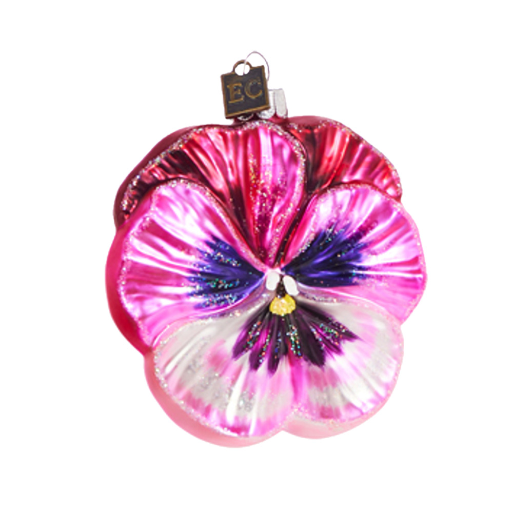 Raz Imports Pansy Ornament, Pink (4453105A)