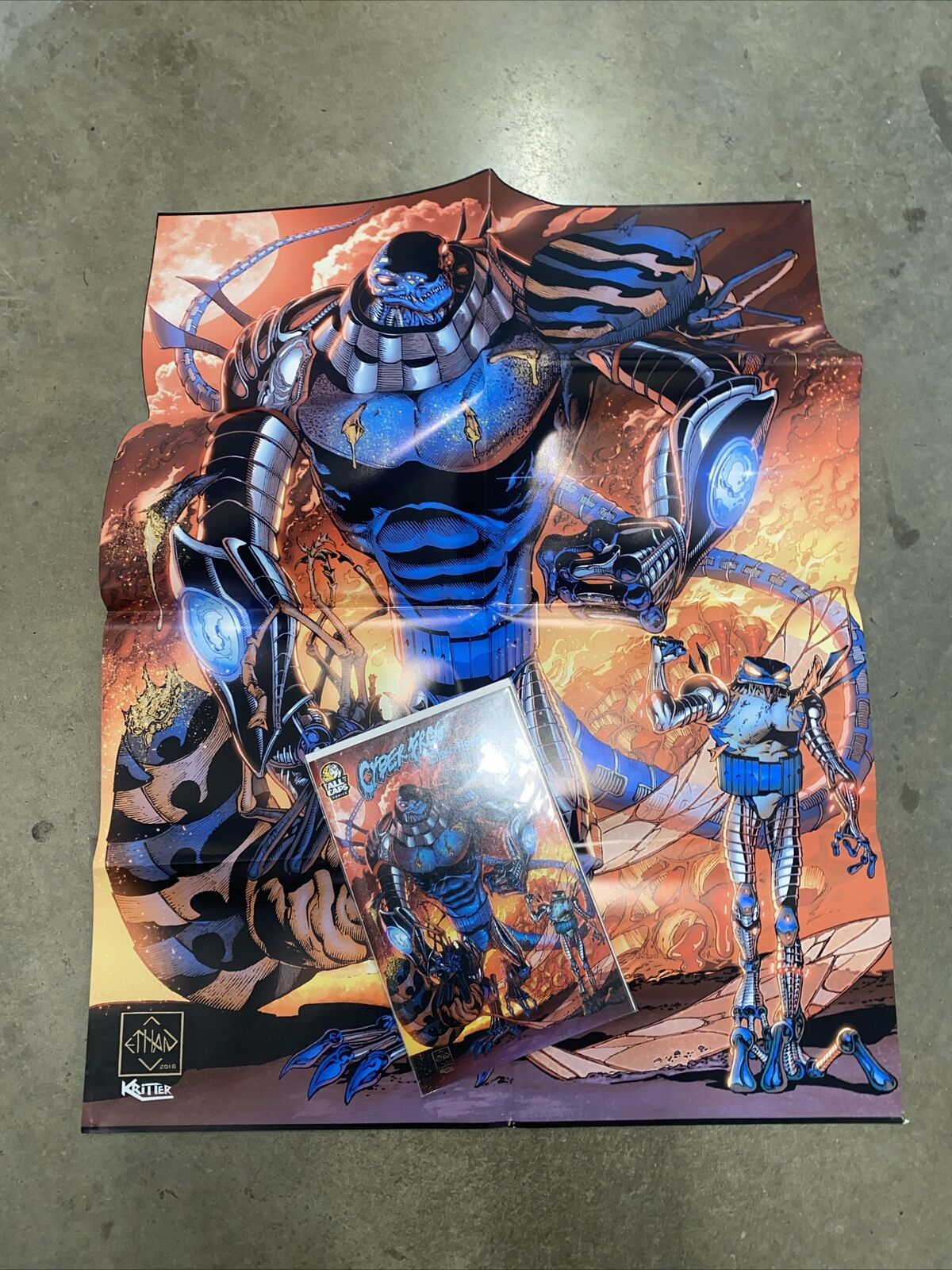 Cyberfrog Bloodhoney 1 Comic + Matching Fist Bump Cover Variant Poster