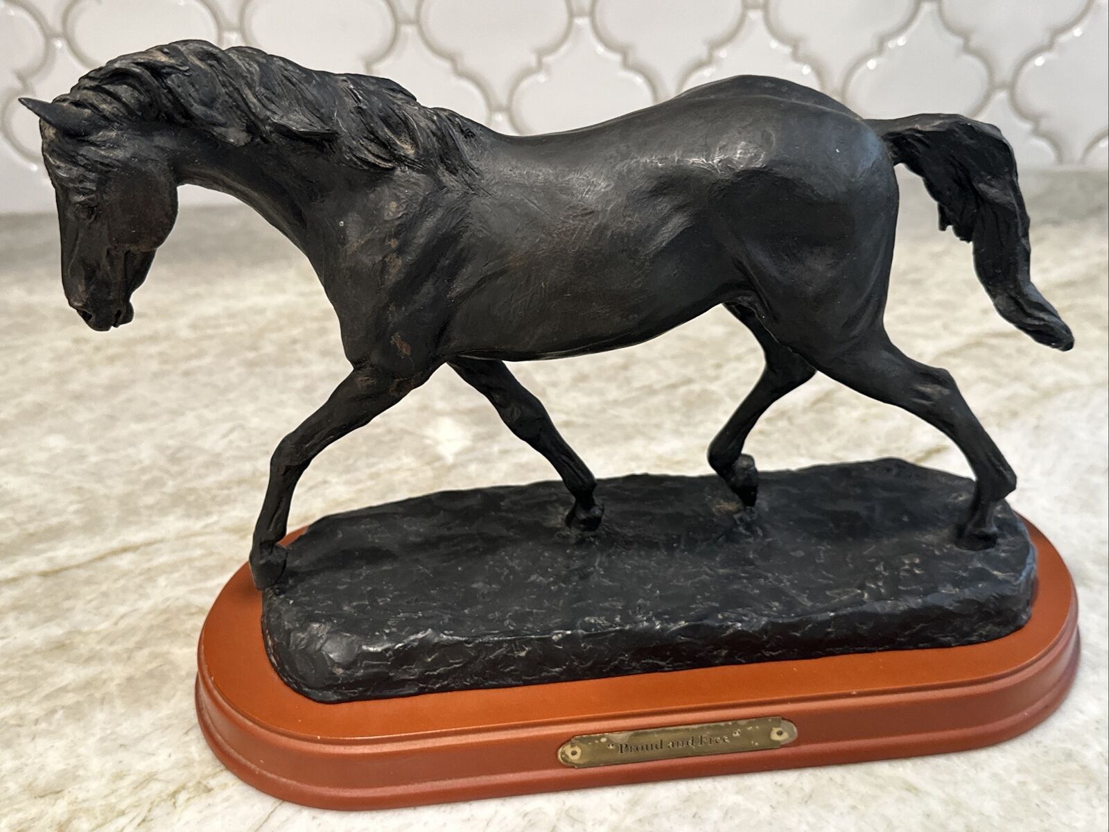 Montana Lifestyles by Montana Silversmiths Horse Sculpture “Proud And Free”