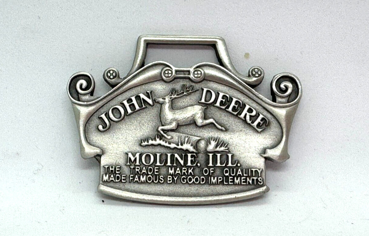 1912 John Deere Logo Watch Fob Trademark Series Officially Licensed Product NOS