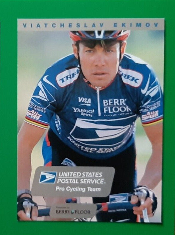 CYCLING cycling card VIACHESLAV EKIMOV team US POSTAL BERRY FLOOR 2003