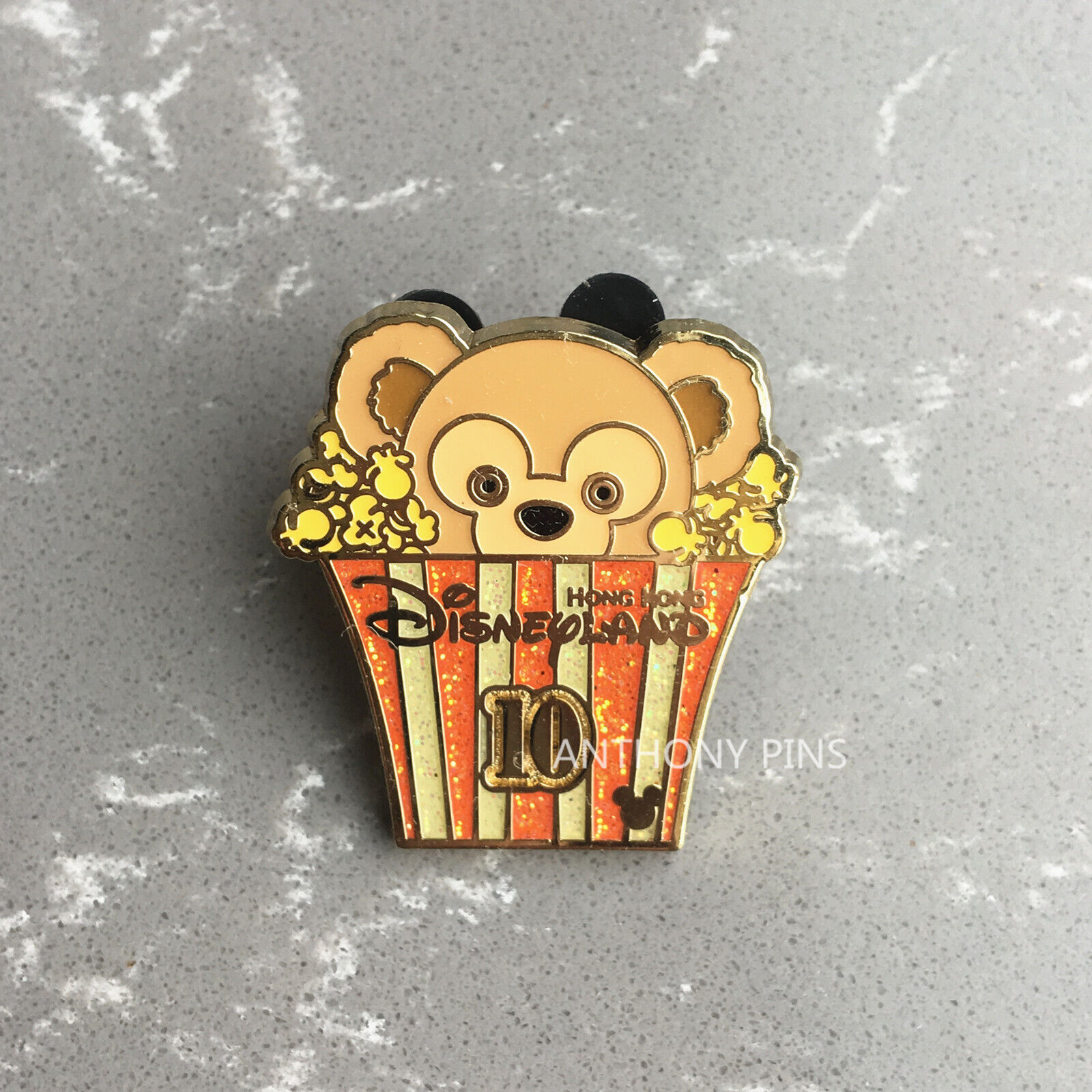 Disney Pin Hong Kong HKDL Tsum Popcorn Hidden Mickey HM Duffy VHTF