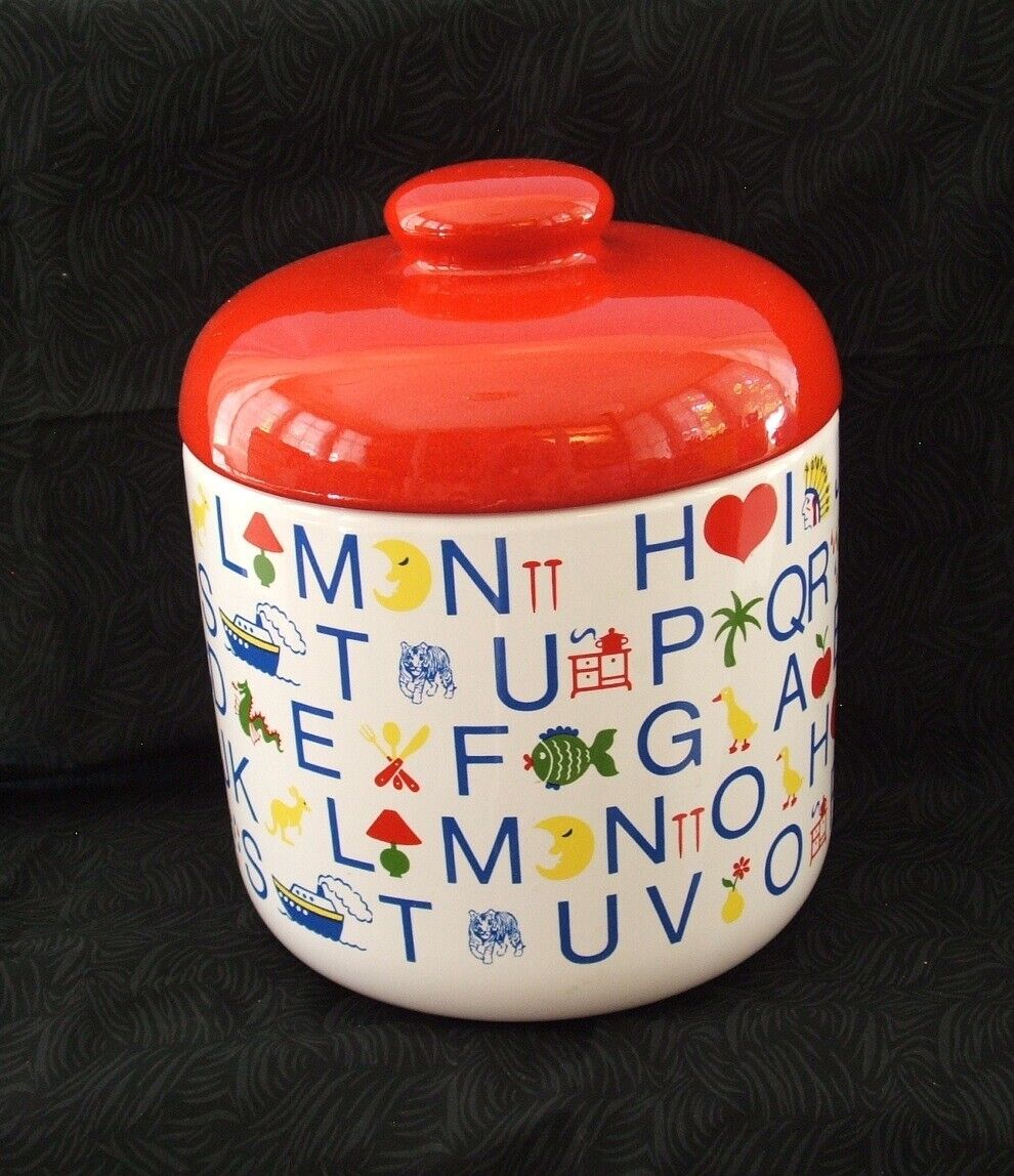 COOKIE JAR ABC LETTERS ROUND GERMANY*