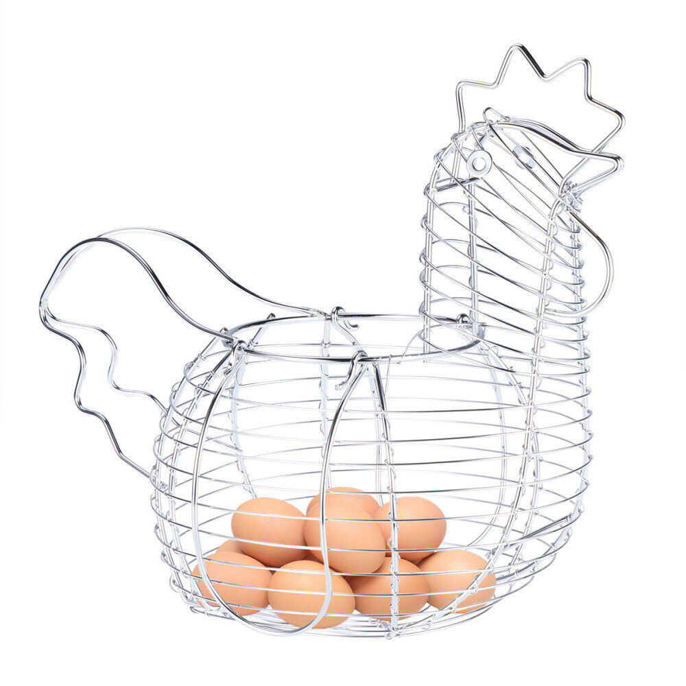 1PC Metal Bread Basket Metal Egg Basket Large Wire Basket Wire Fruit Basket