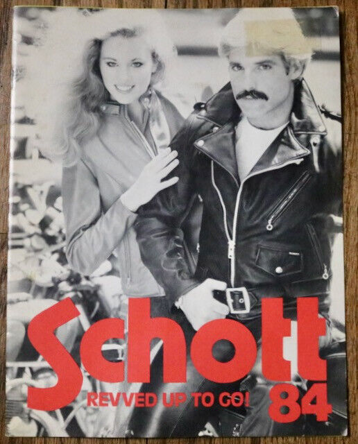 SCHOTT leather clothing illustrated catalog 1984 RARE